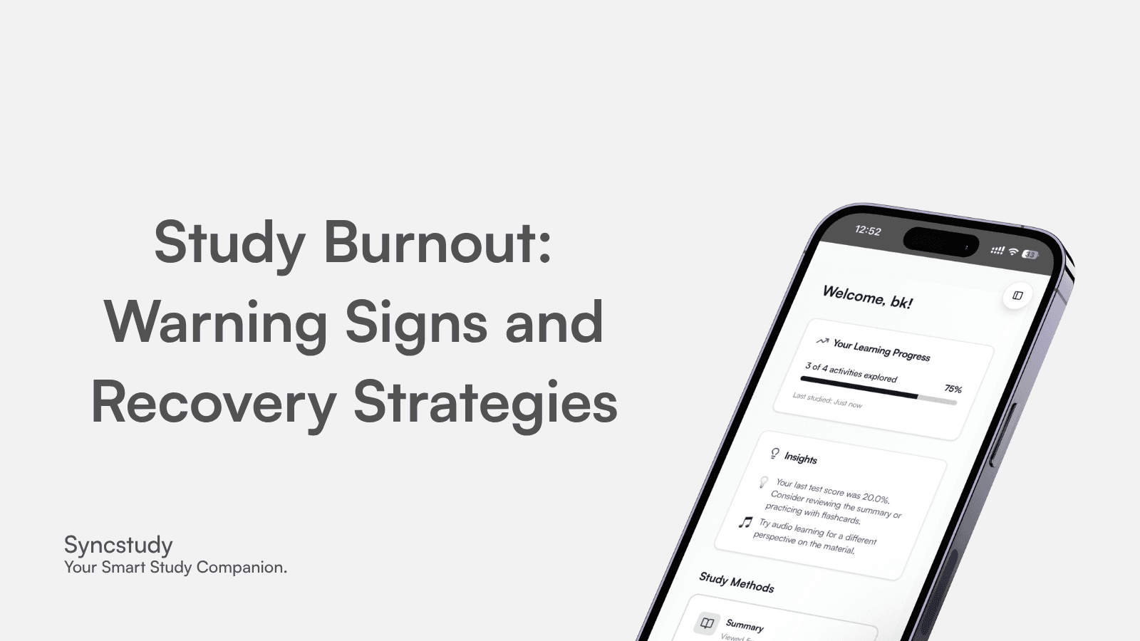 Study Burnout: Warning Signs and Recovery Strategies